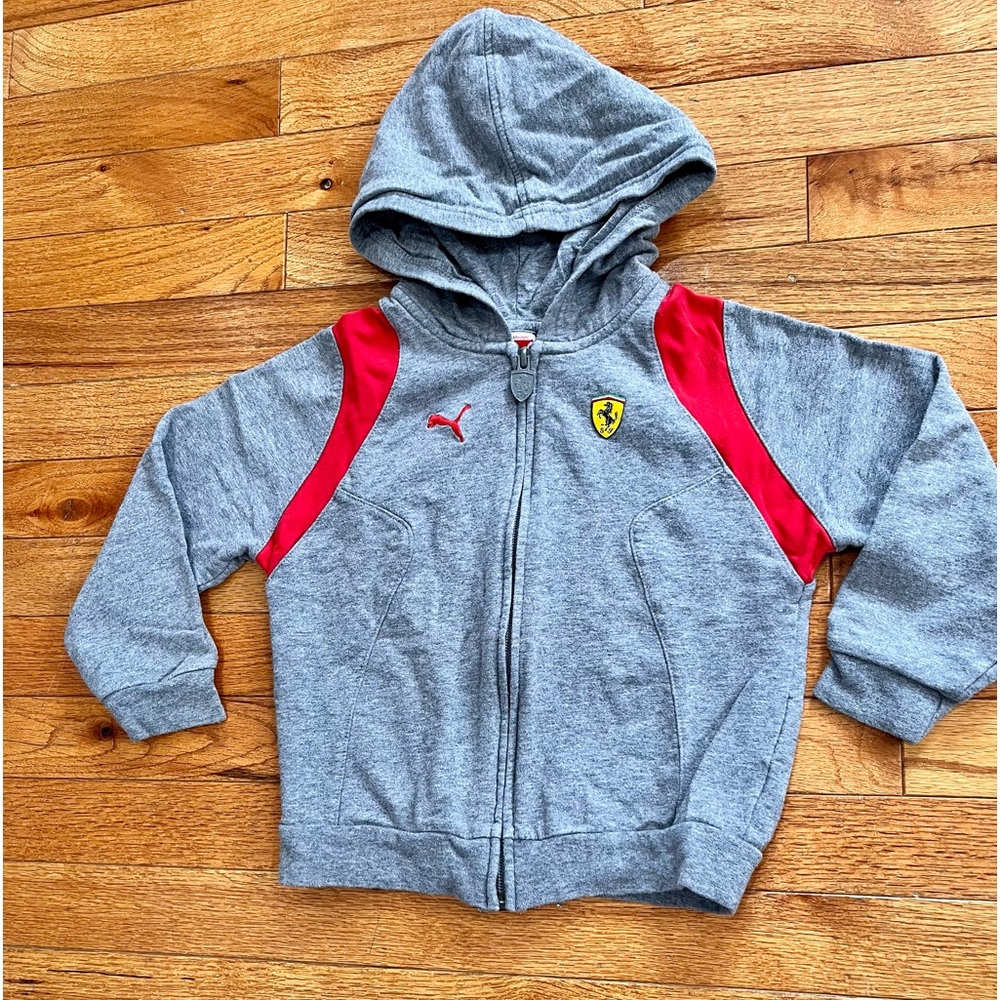 Puma kids zip up hoodie size 4